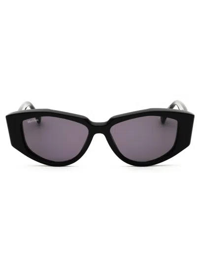 Max Mara Sleek Cat-eye Sunglasses For Women In Black