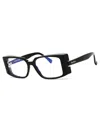 Max Mara Sleek Modern Rectangular Eyeglasses For Women In Black