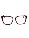 Max Mara Sleek Rectangular Eyeglasses For Women In Black