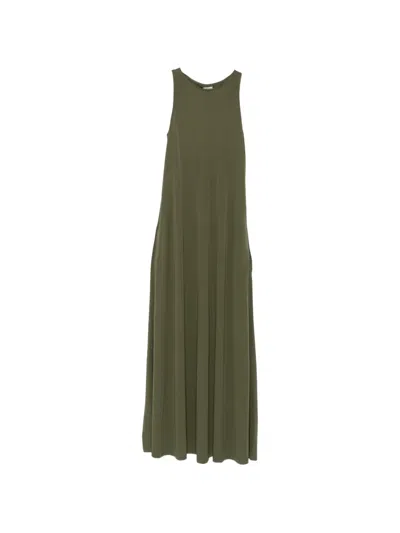 Max Mara Sleeveless A-line Dress In Black