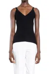 Max Mara Gallura Silk-blend V-neck Top In Black