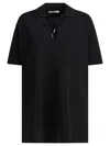 Max Mara Keyhole Short Sleeve Tie Detail Top In Black