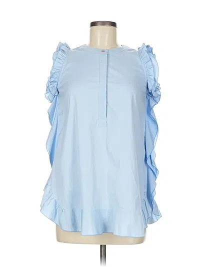 Pre-owned Max Mara Sleeveless Blouse In Blue