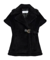 Max Mara Sleeveless Cape In Black