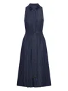 Max Mara Sleeveless Denim Dress In Blue