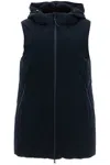 Max Mara Piumino Smanicato Con Cappuccio In Blu (blue)