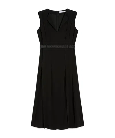 Max Mara Sleeveless Dress In Black