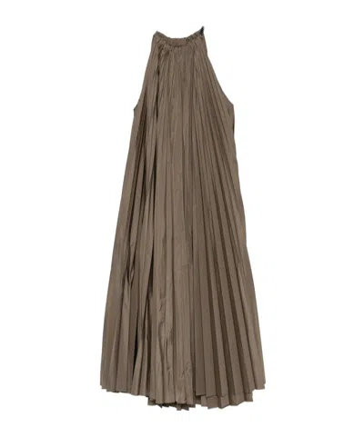 Max Mara Sleeveless Dress In Brown