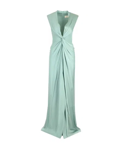 Max Mara Sleeveless Dress In Green