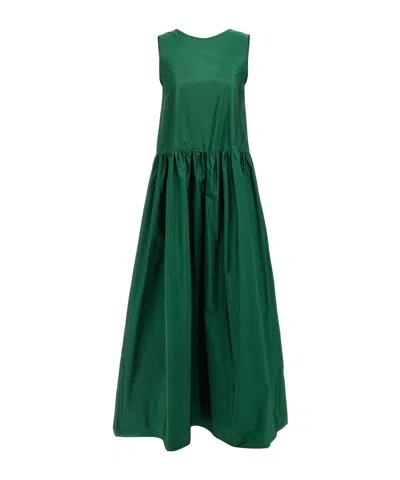 Max Mara Sleeveless Dress In Green