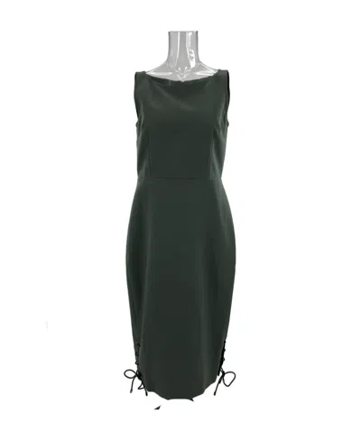 Max Mara Sleeveless Dress In Green