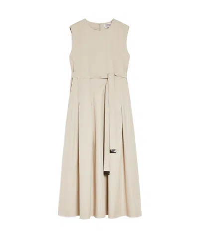Max Mara Sleeveless Dress In Nude