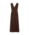 Max Mara Walter Stretch Jersey Long Dress In Red