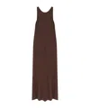 Max Mara Pompei Jersey Long Dress In Red