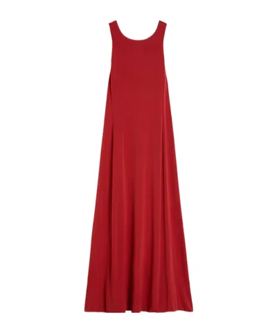Max Mara Sleeveless Dress In Red