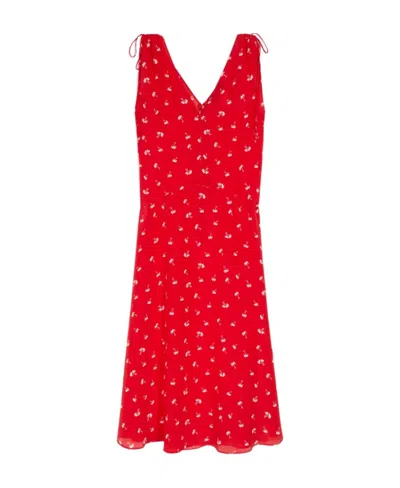 Max Mara Sleeveless Dress In Red