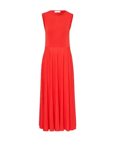 Max Mara Sleeveless Dress In Red