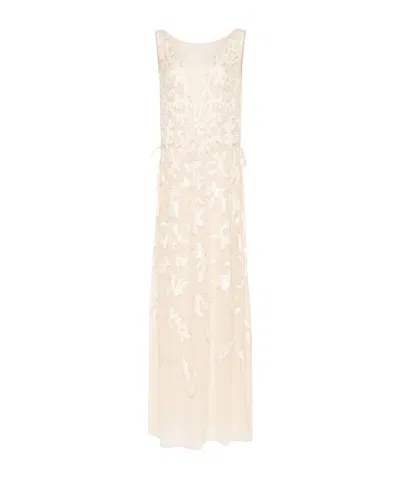 Max Mara Sleeveless Dress In White