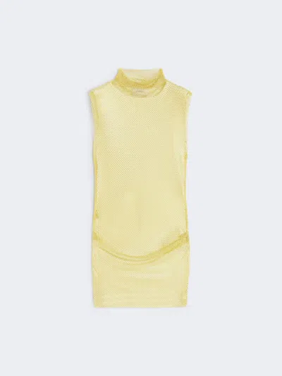 Max Mara Sleeveless Dress With Rhinestones In Green
