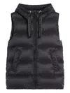 Max Mara Padded Gilet In Water-repellent Technical Fabric In Black