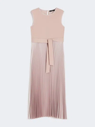 Max Mara Sleeveless Jersey Dress In Pink