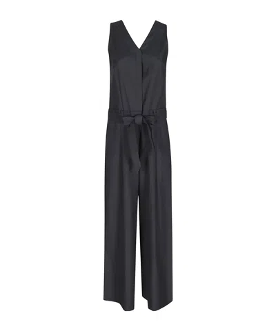 Max Mara Sleeveless Jumpsuit In Black
