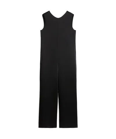 Max Mara Sleeveless Jumpsuit In Black