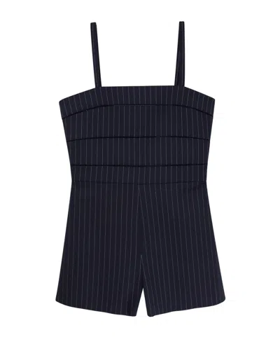 Max Mara Sleeveless Jumpsuit In Blue