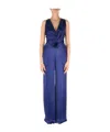 Max Mara Sleeveless Jumpsuit In Cady In Blue