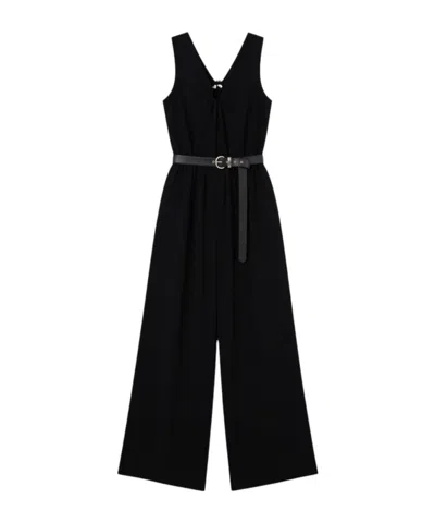 Max Mara Sleeveless Jumpsuit In Black