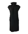 Max Mara Sleeveless Knitted Cardigan In Black