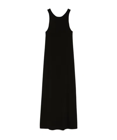 Max Mara Sleeveless Knitted Dress In Black