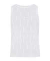 Max Mara Venusia Linen Knitted Tank Top In White