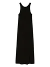 Max Mara Garda Viscose Jersey Midi Dress In Black