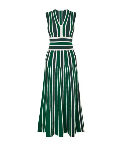 Max Mara Sleeveless Maxi Dress In Multi