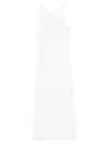 Max Mara Sleeveless Midi Dress In White