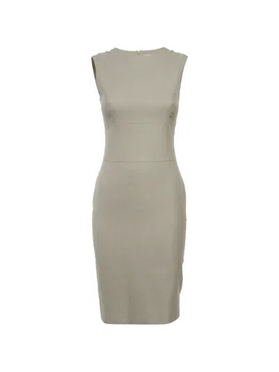 Pre-owned Max Mara Sleeveless Mini Dress In Gray