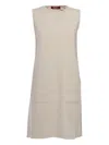Max Mara Parata Knitted Dress In White