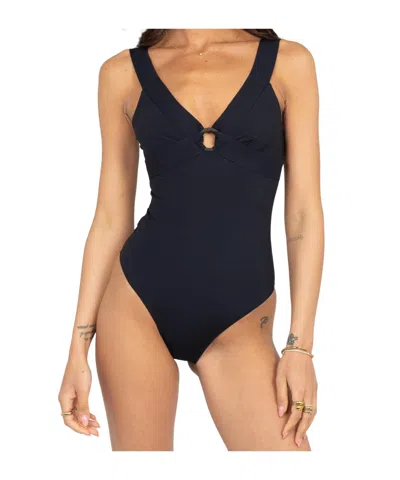Max Mara Sleeveless One-piece Swimsuit In Blue