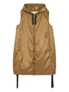 Max Mara Sleeveless Puffer Jacket In Brown