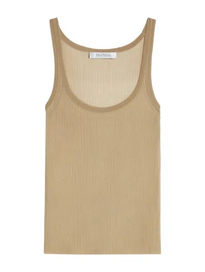 MAX MARA SLEEVELESS RIBBED TOP