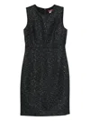 Max Mara Sleeveless Sequined Dress In Black