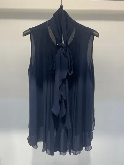 Max Mara Sleeveless Shirt In Black