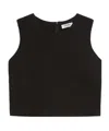 Max Mara Sleeveless Shirt In Black