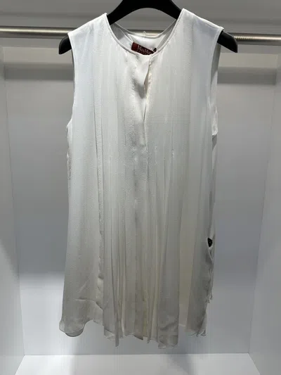 Max Mara Sleeveless Shirt In Gray