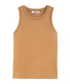Max Mara Sleeveless Shirt In Nude
