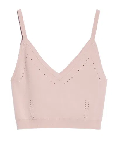 Max Mara Sleeveless Short Top In Pink