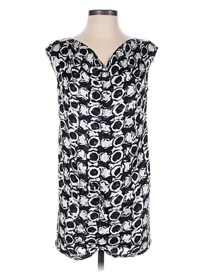 Pre-owned Max Mara Sleeveless Silk Top Ivory Cowl Neck Tops In White