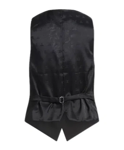 Max Mara Sleeveless Solid Vest In Black