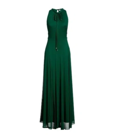 Max Mara Sleeveless Solid-color Dress In Green